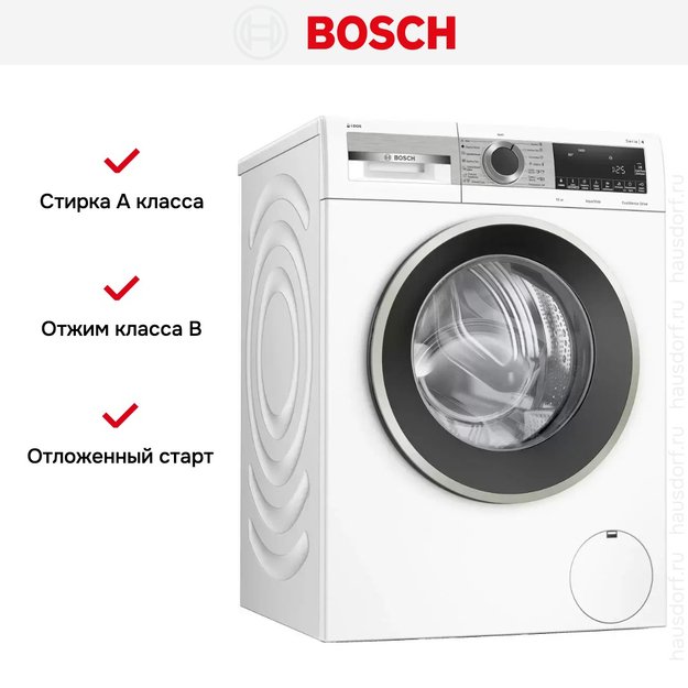 Стиральная машина с фронтальной загрузкой BOSCH WGA254A0OE в Тюмени (preview 13)