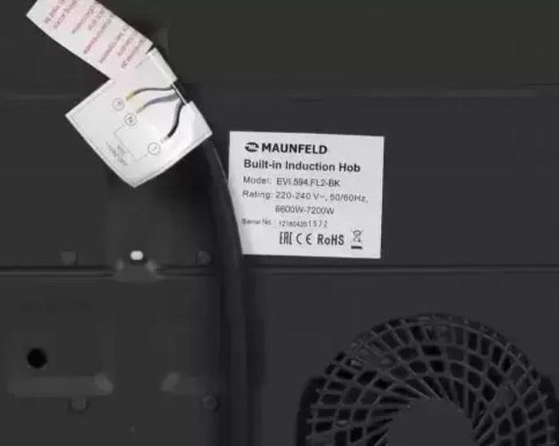 Индукционная варочная панель MAUNFELD EVI.594-FL2-BK в Тюмени (preview 9)