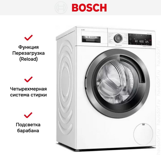 Стиральная машина Bosch WAXH2KLOSN в Тюмени (preview 4)