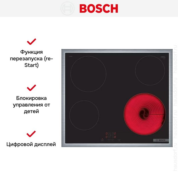 Электрическая варочная панель Bosch PKE645BA2E в Тюмени (preview 5)