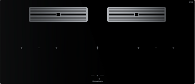 Индукционная варочная поверхность с вытяжкой Kuppersbusch KMI 12850.0 SR-E Silver Chrome в Тюмени (preview 1)