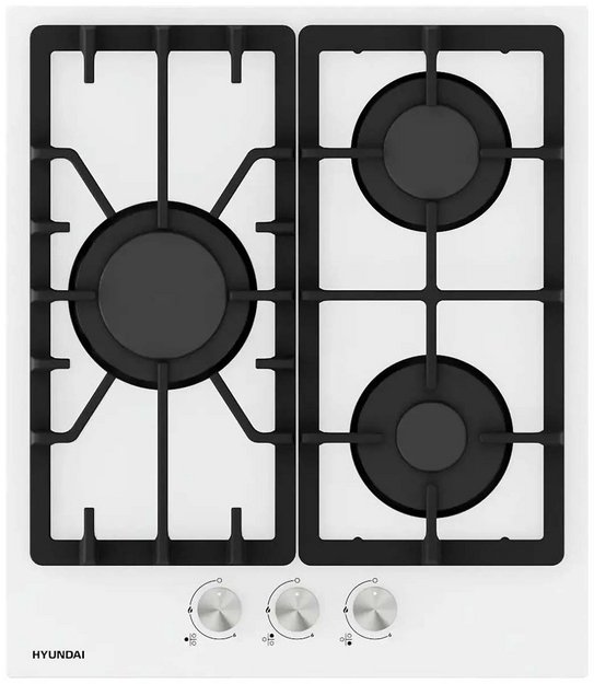Газовая варочная панель Hyundai HHG 4333 WG в Тюмени (preview 1)