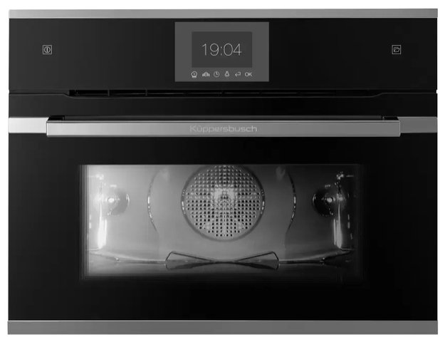 Компактный духовой шкаф с паром Kuppersbusch CBD 6550.0 S3 Silver Chrome в Тюмени (preview 1)
