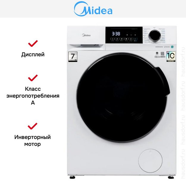 Стиральная машина Midea MFC3712BSW40/W в Тюмени (preview 7)