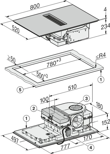 Варочная панель с вытяжкой Miele KMDA 7876 FL-U MattFinish в Тюмени (preview 9)