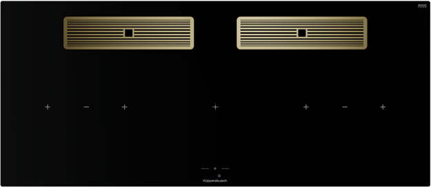 Индукционная варочная поверхность с вытяжкой Kuppersbusch KMI 12850.0 SR-E Gold в Тюмени (preview 1)