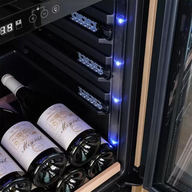 Винный шкаф Meyvel MV77PRO-KBT2 (Натуральный бук) в Тюмени (preview 12)