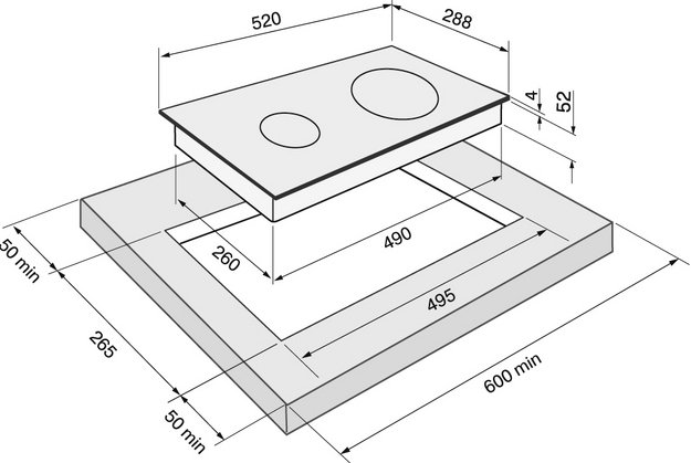  Индукционная варочная панель KRONA PIASTRA 30 BL в Тюмени (preview 9)