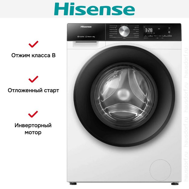 Стиральная машина Hisense WF3S6021BWU в Тюмени (preview 9)
