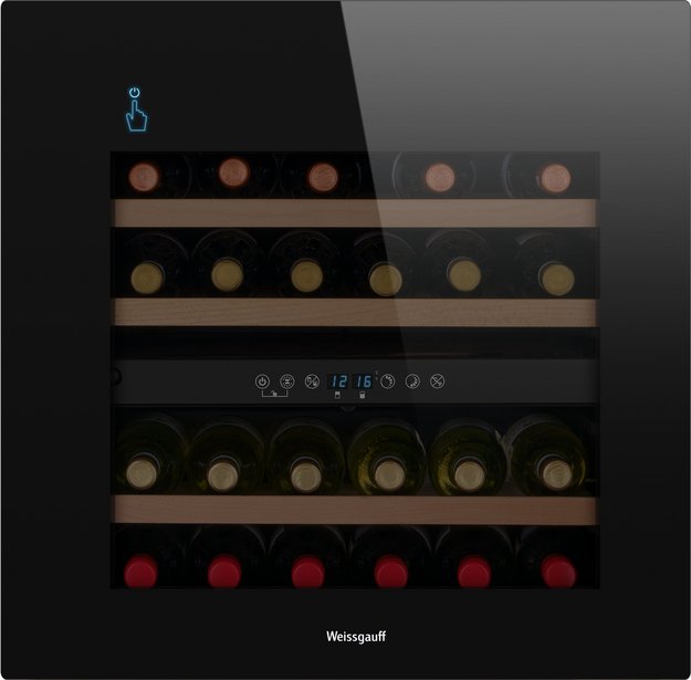 Встраиваемый винный шкаф Weissgauff WWCI-36 DB Dual Zone в Тюмени (preview 1)