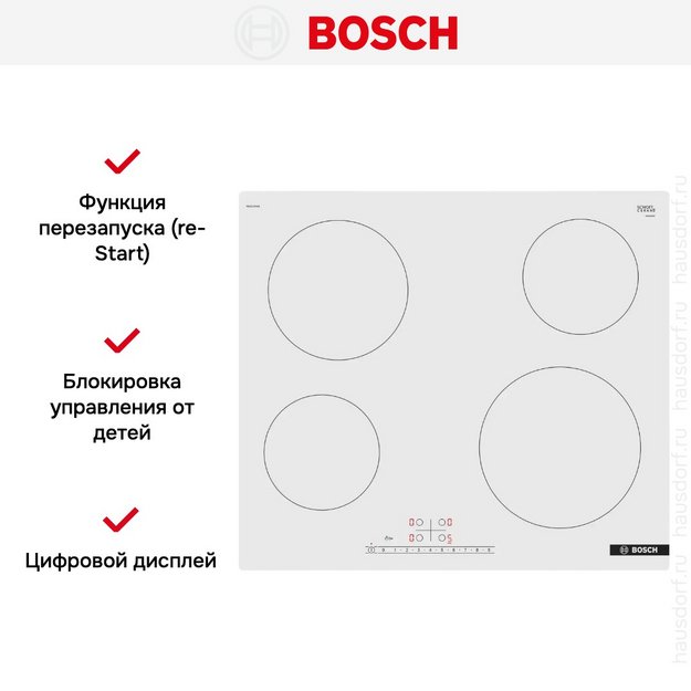 Электрическая варочная панель Bosch PKE612FA2E в Тюмени (preview 3)