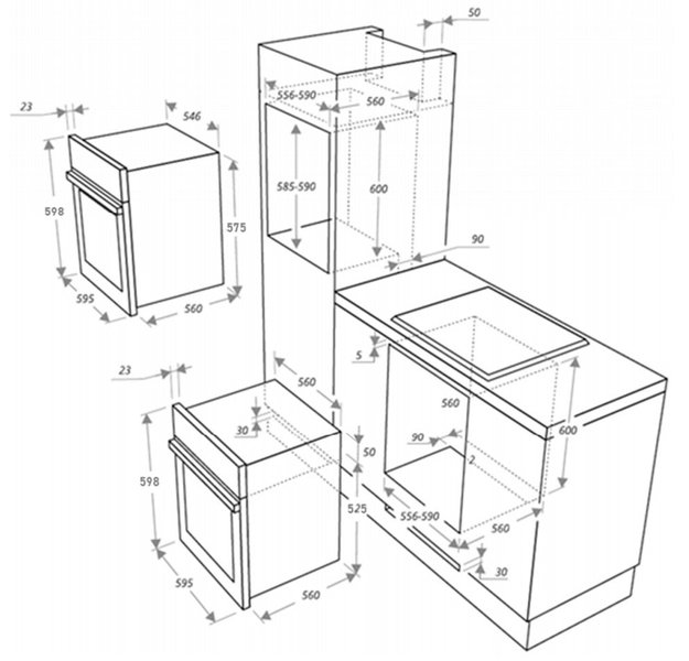 Газовый духовой шкаф Maunfeld EOGC604RBG.MT в Тюмени (preview 17)