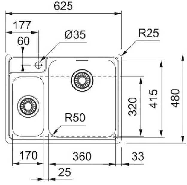 Мойка Franke BCX 260 TL сталь в Тюмени (preview 2)