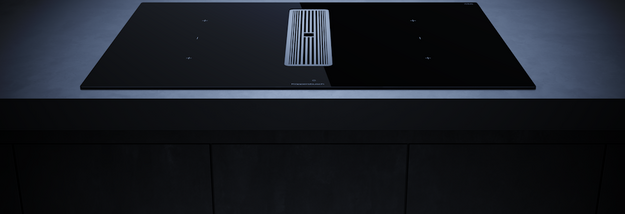 Индукционная варочная панель с вытяжкой Kuppersbusch KMI 8350.0 SR Silver Chrome в Тюмени (preview 2)