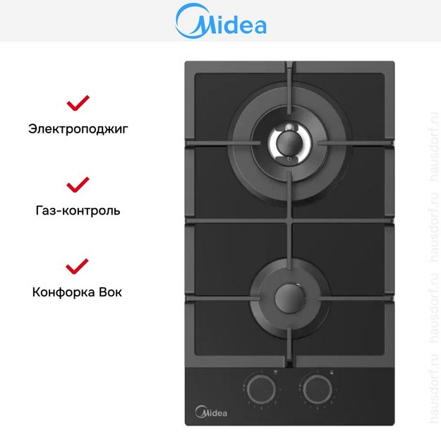 Варочная панель Midea MG3270TGB в Тюмени (preview 8)