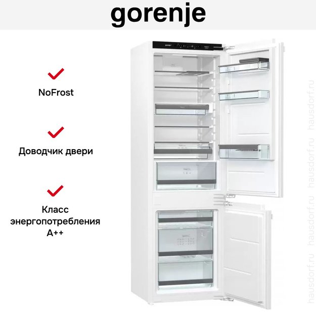 Встраиваемый двухкамерный холодильник Gorenje GDNRK5182A2 в Тюмени (preview 19)