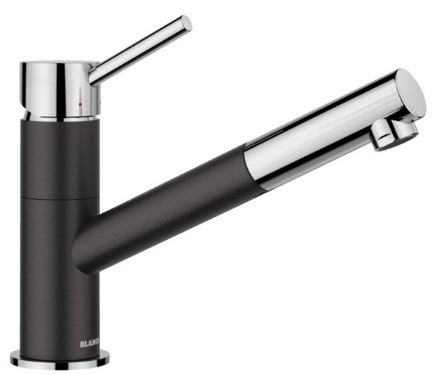 Смеситель Blanco Kano-S 526174 Silgranit черный в Тюмени (preview 1)
