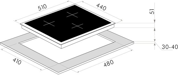 Газовая варочная панель MAUNFELD EGHG.43.33CBG.R/G в Тюмени (preview 5)
