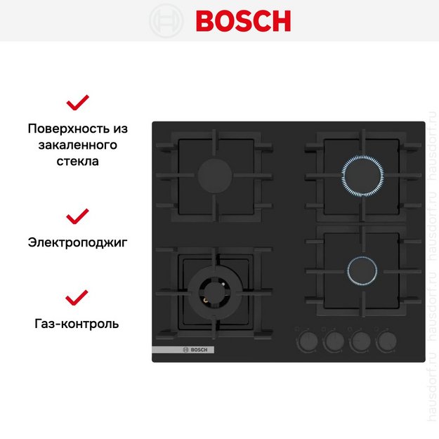 Газовая варочная панель Bosch PNK6B6P40R в Тюмени (preview 7)