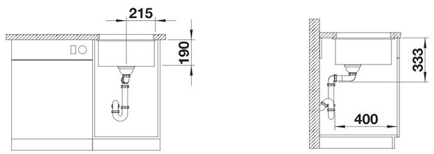 Мойка Blanco ROTAN 400-U Silgranit антрацит в Тюмени (preview 4)