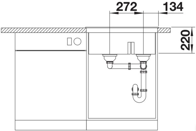 Мойка BLANCO PLEON 6 Split Silgranit черный в Тюмени (preview 6)