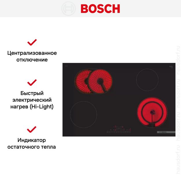 Электрическая варочная панель Bosch PKN811FP2E в Тюмени (preview 5)