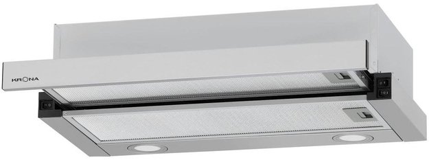 Встраиваемая вытяжка Krona KAMILLA T 600 INOX (2 мотора) в Тюмени (preview 1)