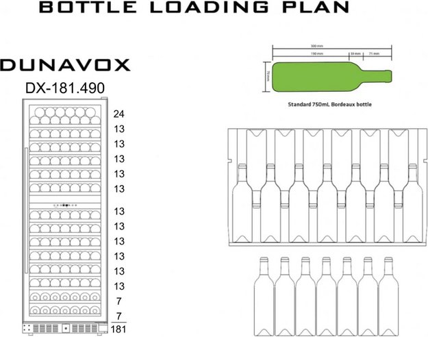 Винный шкаф Dunavox DX-181.490DMBK в Тюмени (фото 4) Винный шкаф Dunavox DX-181.490DMBK в Тюмени (preview 4)