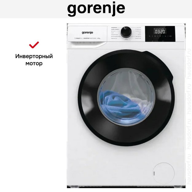 Стиральная машина Gorenje W1NGPI72SBS/C в Тюмени (preview 7)