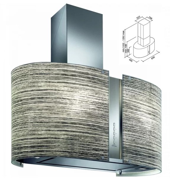 Вытяжка Falmec Mirabilia Isola 85 Elektra Vetro (800) ECP в Тюмени (preview 1)