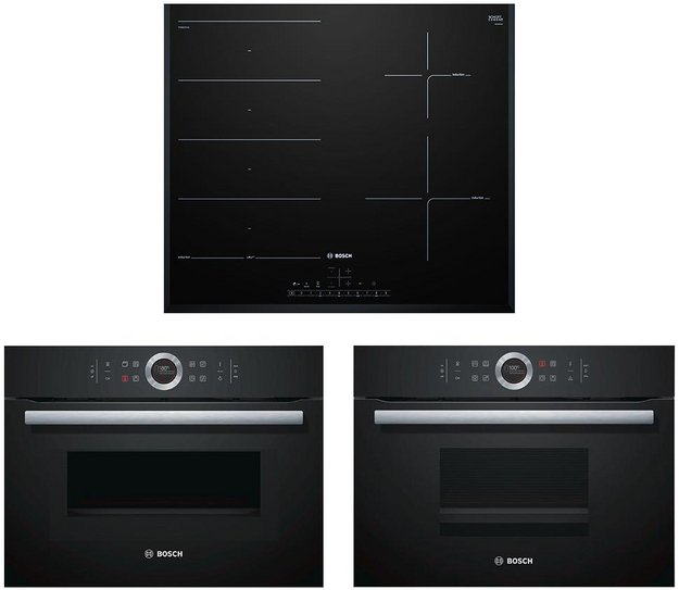 Bosch (духовой шкаф CMG633BB1 + пароварка CDG634AB0 + варочная панель PXE651FC1E) в Тюмени (preview 1)