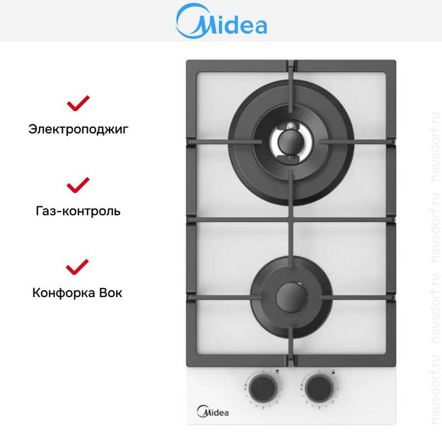Варочная панель Midea MG3270TGW в Тюмени (preview 7)