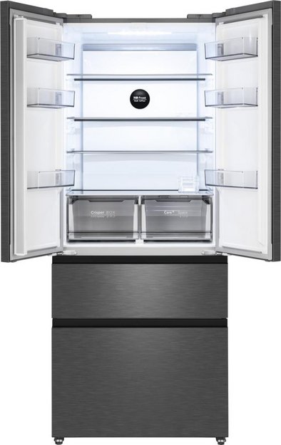 Отдельностоящий холодильник Weissgauff WFD 450 Built-in Inverter NoFrost Dark Inox в Тюмени (preview 2)