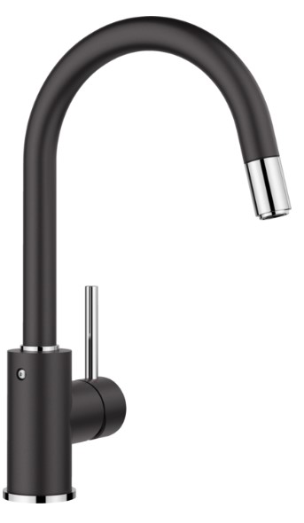 Смеситель Blanco MIDA-S 526146 Silgranit черный в Тюмени (preview 1)