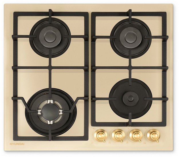 Газовая варочная панель Hyundai HHG 6436 BE в Тюмени (preview 1)