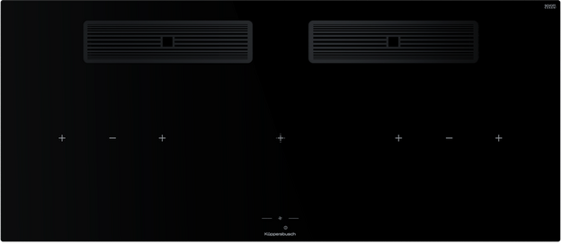 Индукционная варочная поверхность с вытяжкой Kuppersbusch KMI 12850.0 SR-S Black Velvet в Тюмени (preview 1)