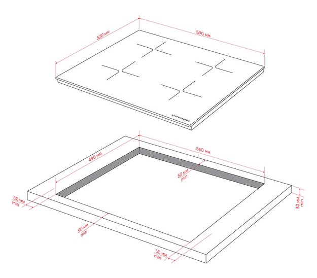 Индукционная варочная панель Kuppersberg ICI 608 в Тюмени (preview 5)