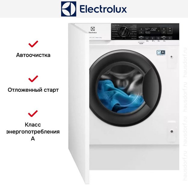 Встраиваемая стирально-сушильная машина Electrolux EW7W368SI в Тюмени (preview 6)