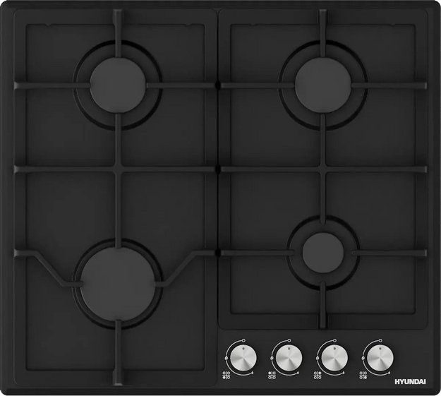 Газовая варочная панель Hyundai HHG 6432 BK в Тюмени (preview 1)
