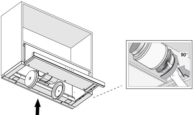 Встраиваемая вытяжка Pando IES/60 IX TOUCH CT NEGRO 850 SEC в Тюмени (preview 3)
