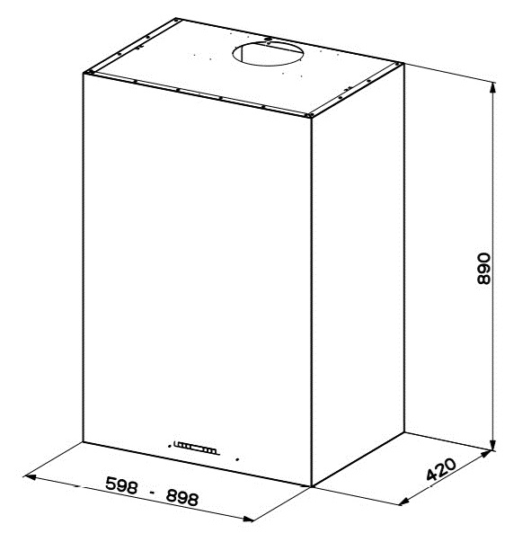 Вытяжка Faber CUBIA GLOSS PLUS EV8 WH A60 в Тюмени (preview 3)
