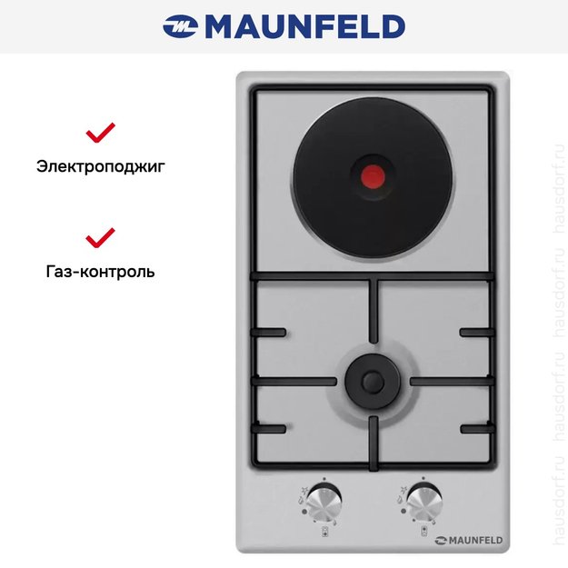 Комбинированная варочная панель MAUNFELD EEHS.32.3ES.KG в Тюмени (preview 3)