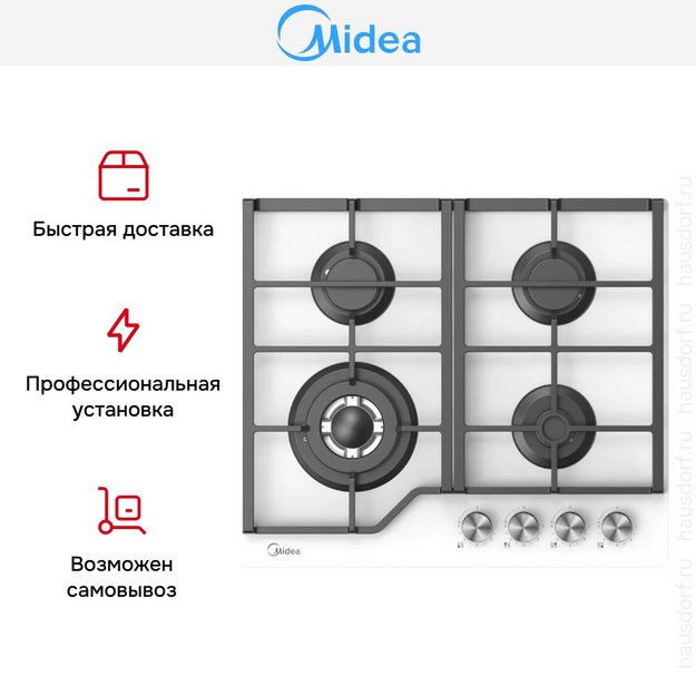 Варочная панель Midea MG693TGW в Тюмени (preview 8)