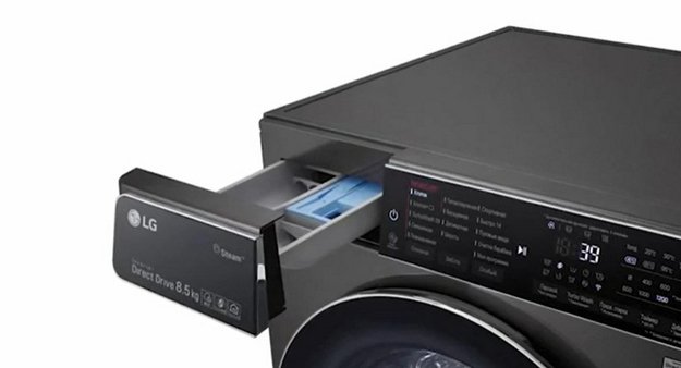 Стиральная машина LG AI DD F2V5HS9B в Тюмени (video 2)