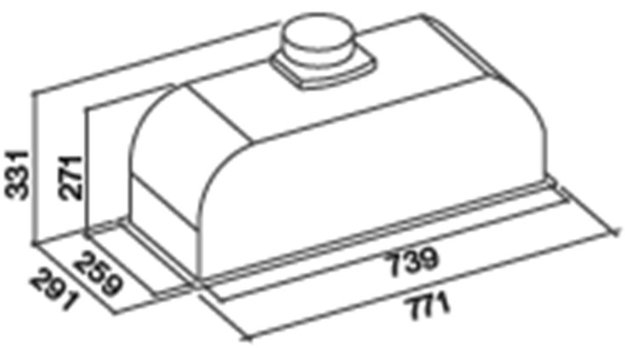 Встраиваемая вытяжка Falmec GRUPPO INCASSO PLUS 70 BK в Тюмени (preview 4)