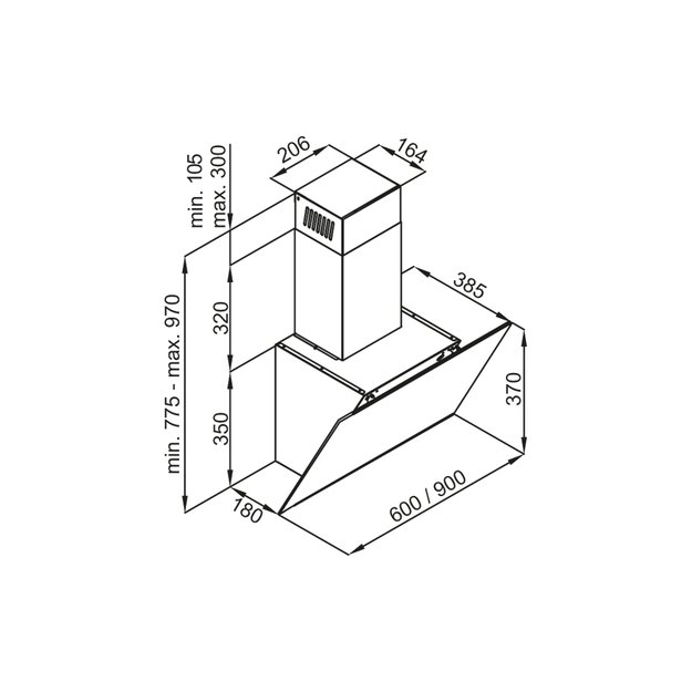 Кухонная вытяжка MAUNFELD Aurora 90 черный матовый в Тюмени (preview 19)
