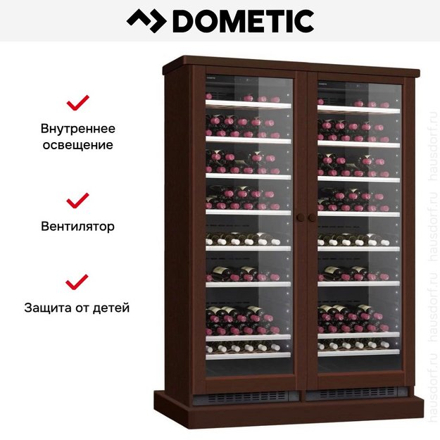 Винный шкаф Dometic C125G Double Wooden Walnut в Тюмени (preview 7)