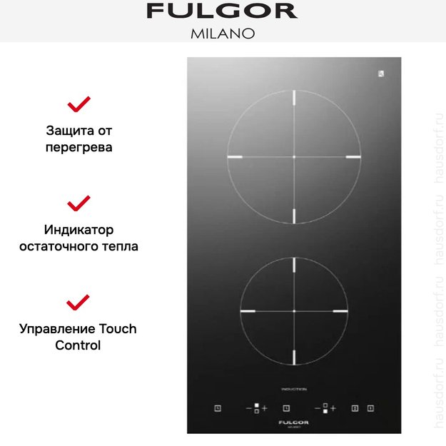 Комби-панель Fulgor Milano CH 302 ID BK в Тюмени (preview 3)