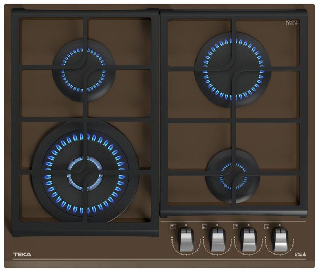 Встраиваемая газовая варочная панель Teka GZC 64320 XBN LONDON BRICK BROWN в Тюмени (preview 1)
