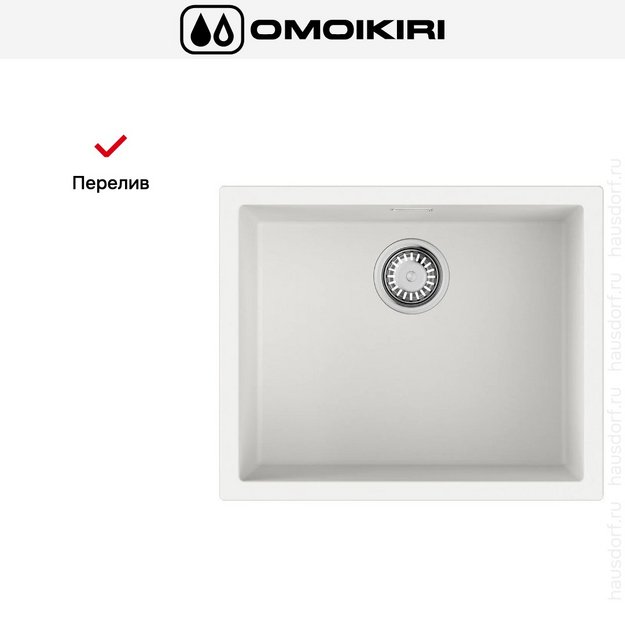 Мойка Omoikiri Yamakawa 55T-U/I WH в Тюмени (preview 7)